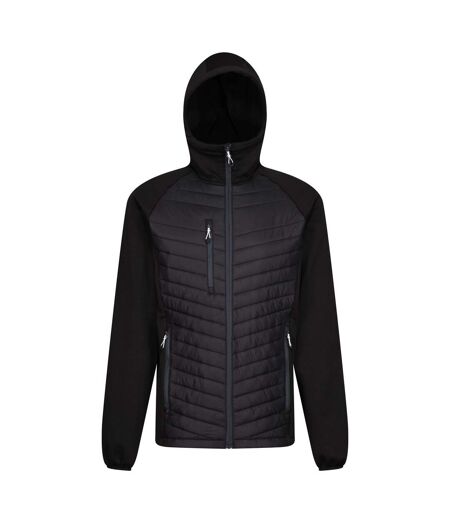 Doudoune Hybride Navigate Homme Noir Gris Phoque Regatta