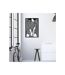 Décoration Murale Encadrée en Métal Fashion 60cm Noir-5