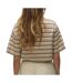 Polo marron/blanc femme vero moda awmaren 2/4-2