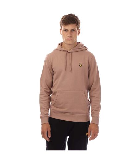 Mens Pull Over Hoodie Mauve Lyle & Scott