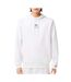 Sweat à capuche blanc homme lacoste sh5643-1