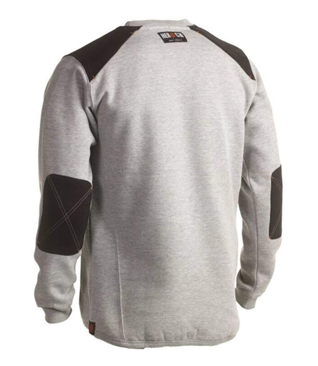 Sweat de travail - Homme - HK341 - gris chiné