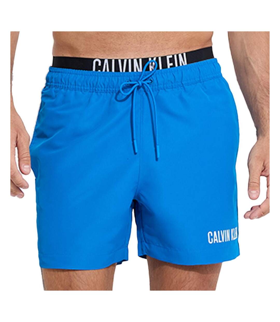 Short de bain Bleu Homme Calvin Klein Medium Double - M-1