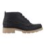 Mens Savanna Leather Boots Black Sperry-4
