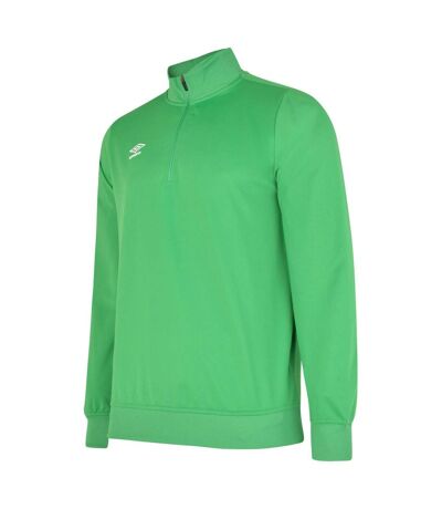 Mens club essential half zip sweatshirt emerald Umbro