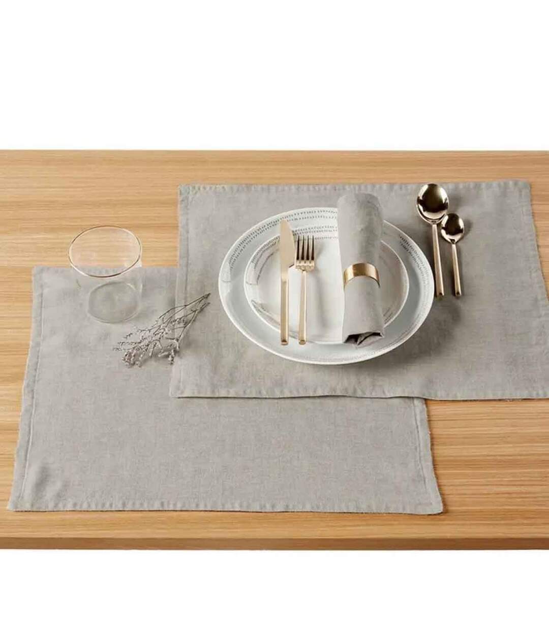 Set de Table Déco Lunabel 33x45cm Beige-3