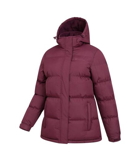 Mountain Warehouse Womens/Ladies Waterproof Padded Jacket (Burgundy) - UTMW1665