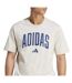 T-shirt Motif/style Logo Arqué Homme Blanc Cassé Adidas-4