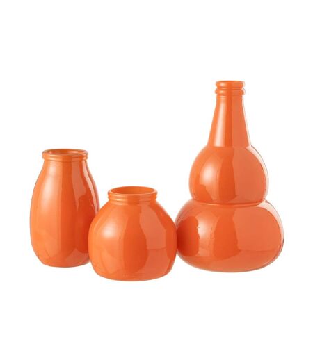 Vase Design en Verre Cocoon 45cm Orange