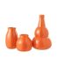 Vase Design en Verre Cocoon 45cm Orange-2