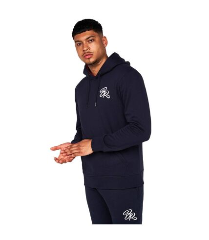 Sweat à capuche fontaine homme bleu marine Born Rich