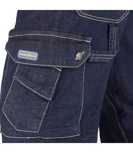 Pantalon à poches homme bleu marine Goodyear