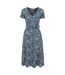 Mountain Warehouse Womens/Ladies Santorini Wrap Midi Dress (Dark Blue) - UTMW3141