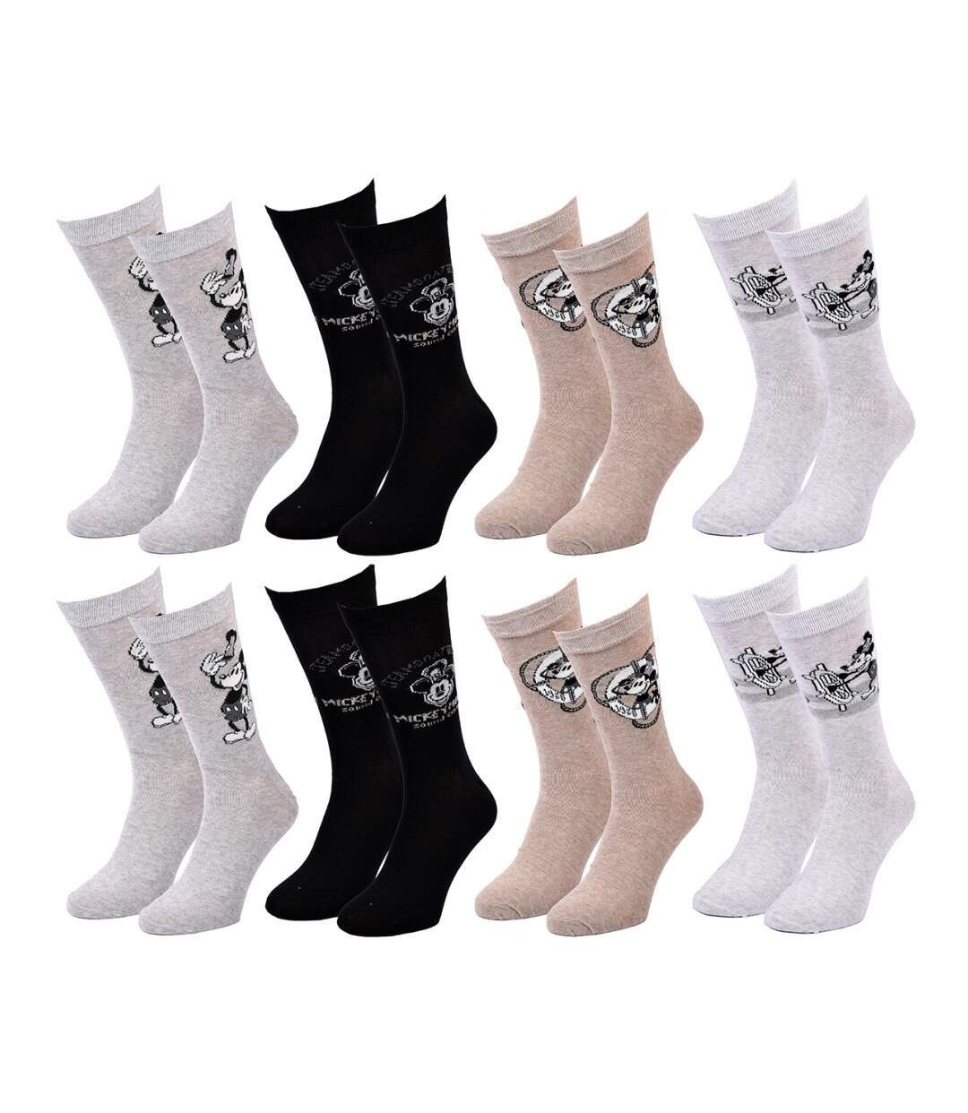 Chaussettes Pack HOMME MICKEY - Pack de 8-2