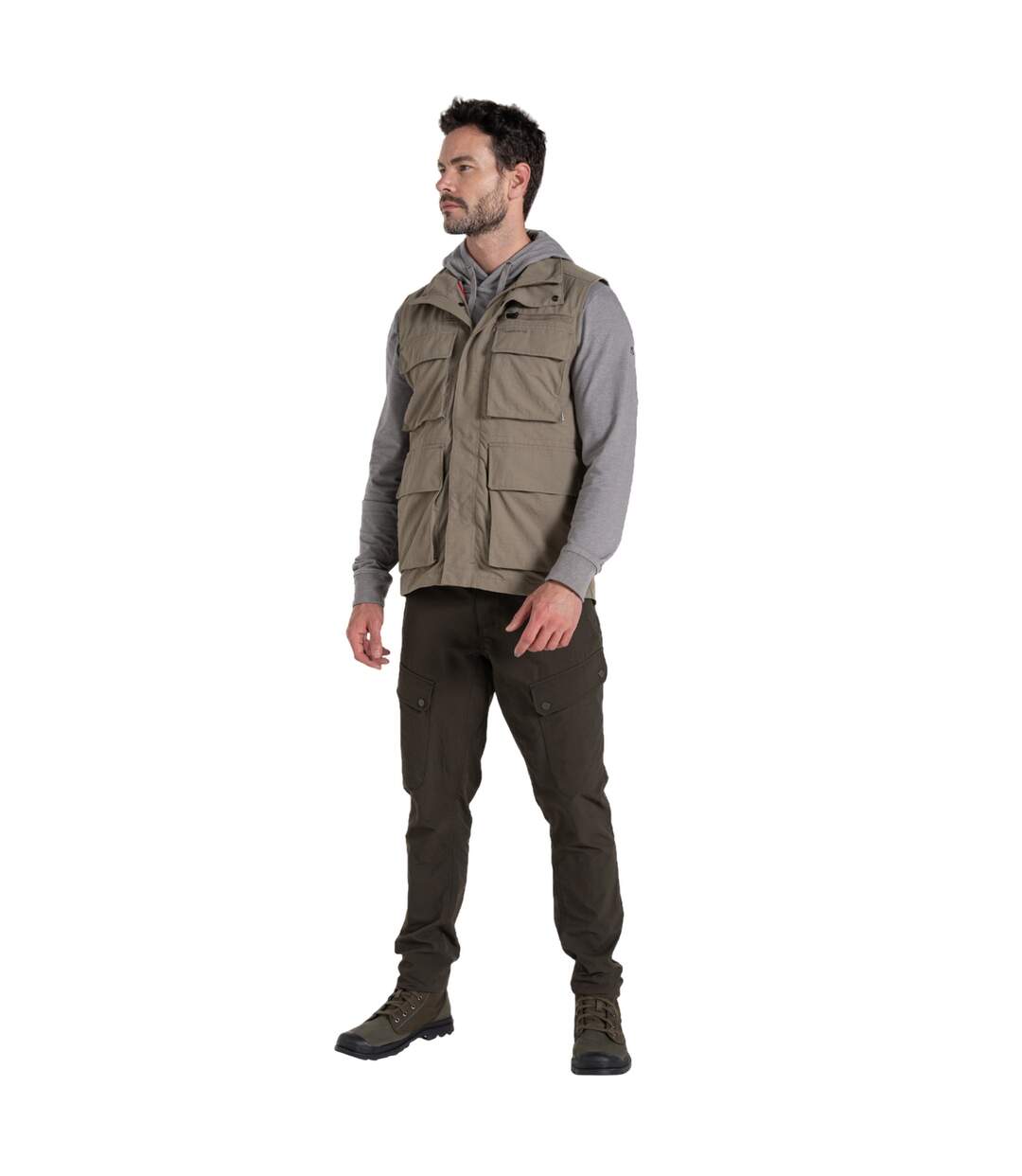 Veste sans manches adventure homme beige Craghoppers-4