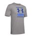 Under Armour Mens Foundation Short-Sleeved T-Shirt (Light Steel Heather/Versa Blue/American Blue)