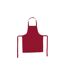 Tablier de Cuisine Coton 80cm Rouge-1
