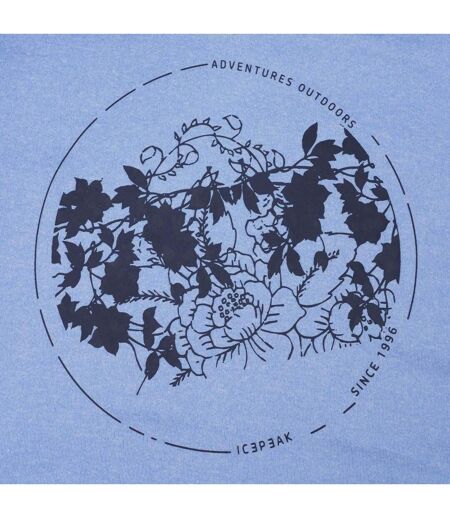 T-shirt Burnham Femme Bleu Noir Icepeak