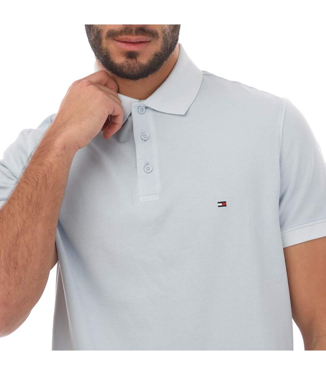 Polo Homme Blanc Tommy Hilfiger-3