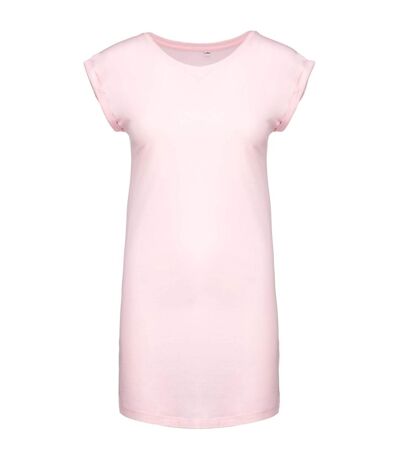 Kariban Womens/Ladies T-Shirt Dress (Pale Pink) - UTPC3412