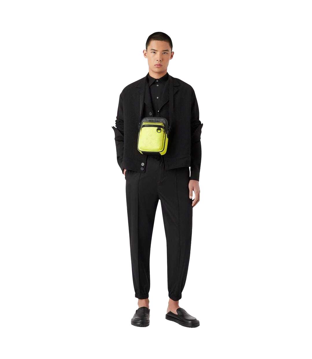 Mens Shirt Black Emporio Armani-4
