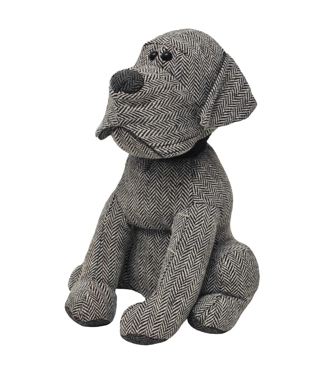 Riva Home Herringbone Dog Doorstop (Grey) (One Size) - UTRV463-1
