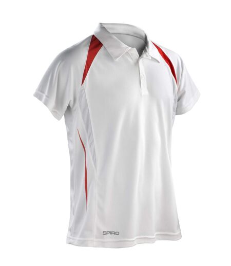 Polo team spirit homme blanc / rouge Spiro