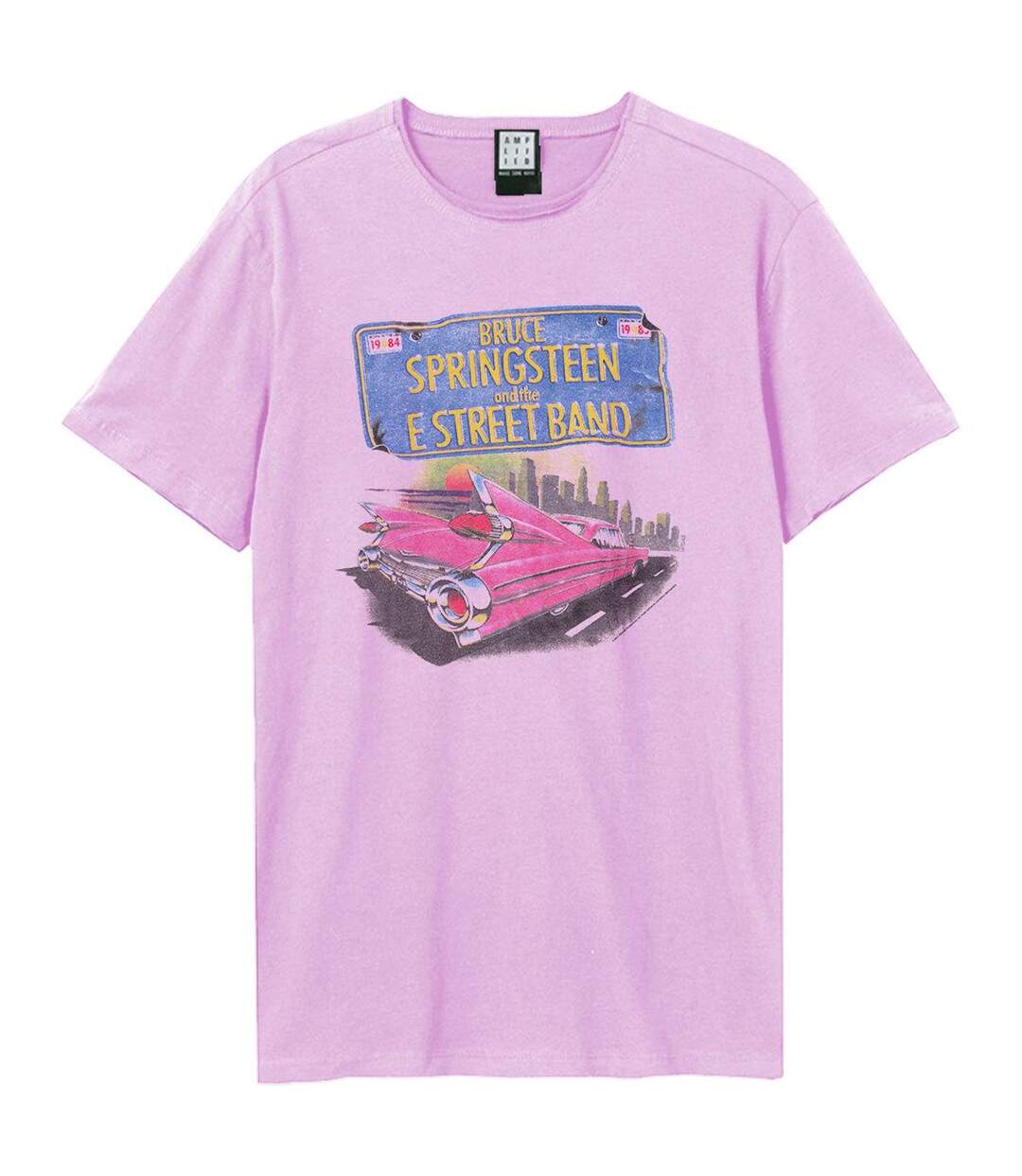 T-shirt pink cadi adulte rose Amplified