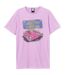 T-shirt pink cadi adulte rose Amplified