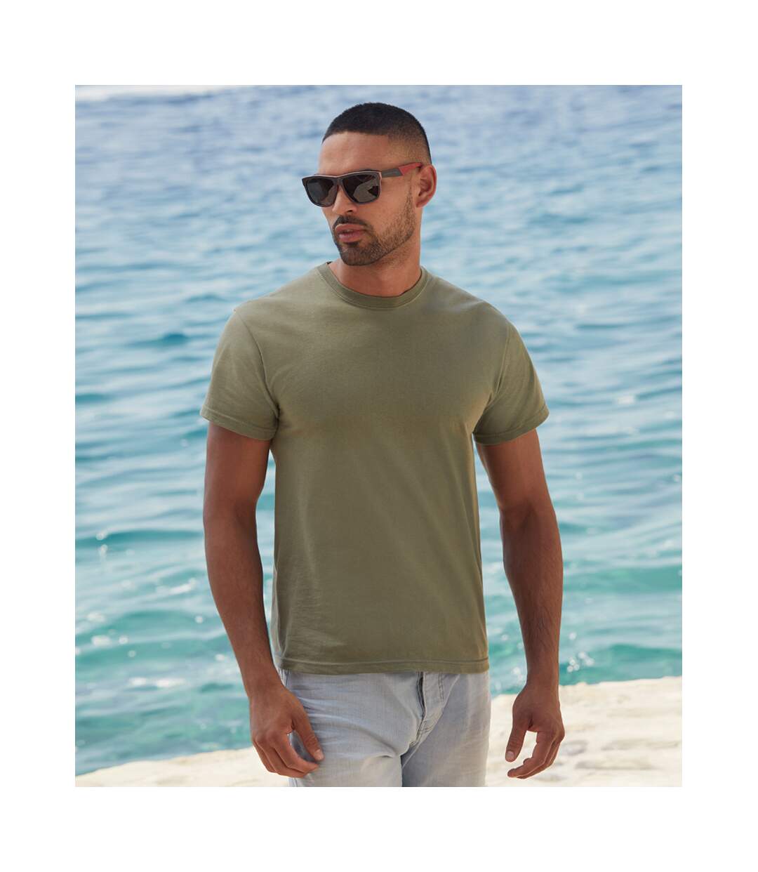 Fruit Of The Loom Mens Original Short Sleeve T-Shirt (Classic Olive) - UTPC124