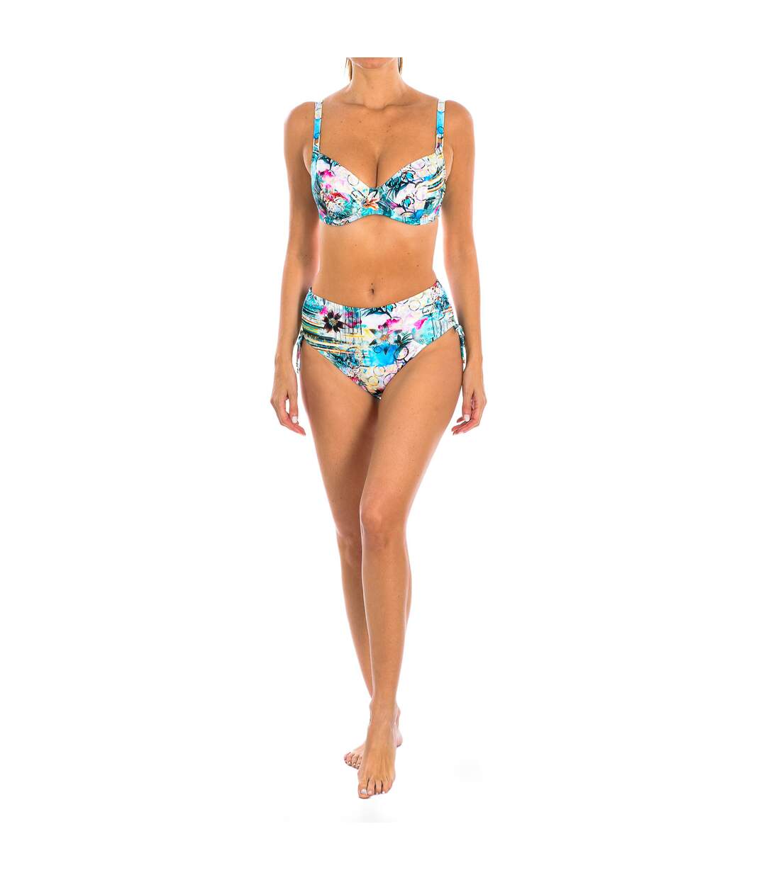 Women's high waisted bikini bottom W230258-5