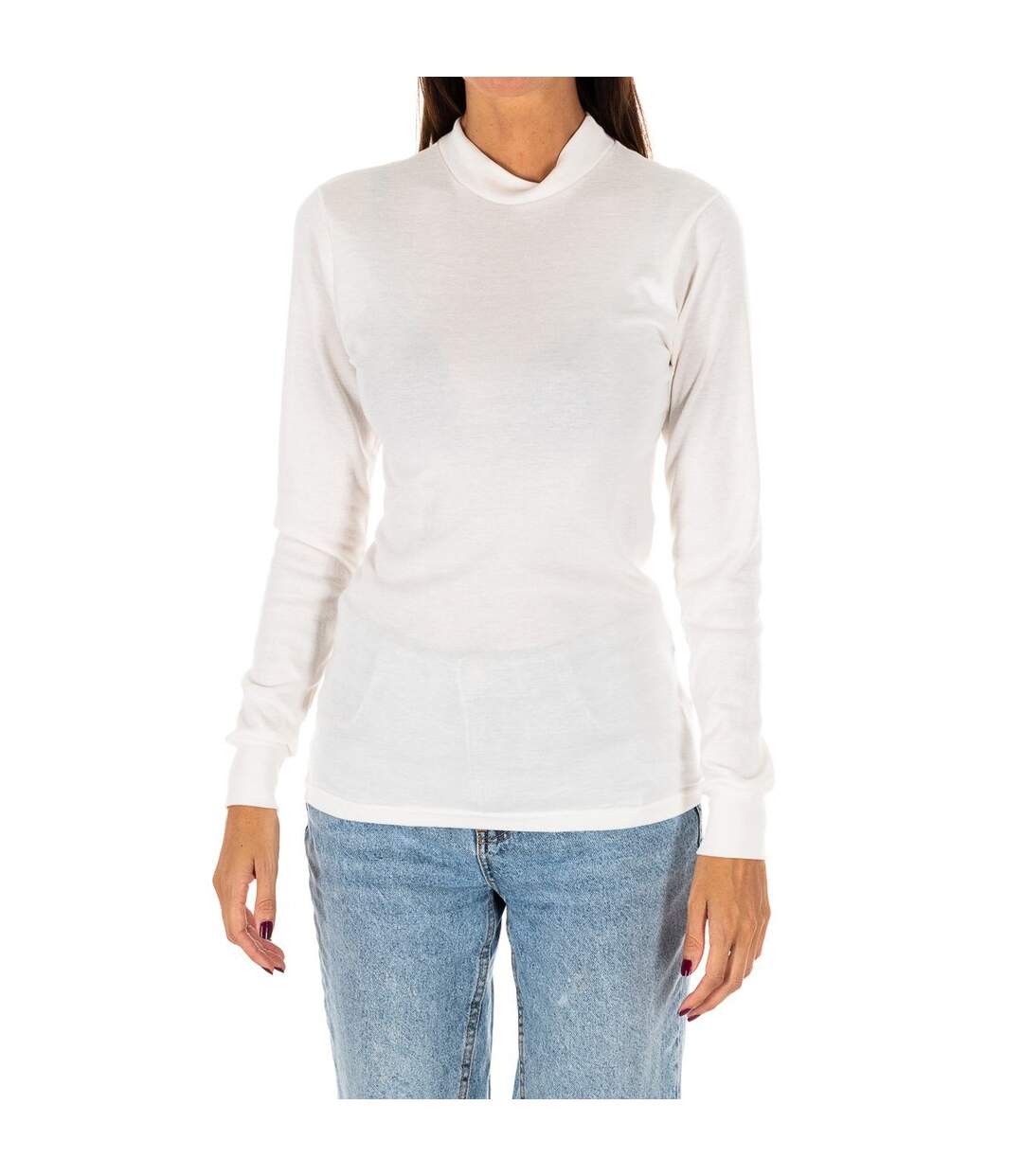 Women's Long Sleeve T-Shirt 1625-M Women's T-Shirt, Basic Long Sleeve Tops, Long Sleeve Shirts for Women-1