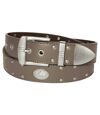 Men's Split Leather Belt - Taupe Atlas For Men