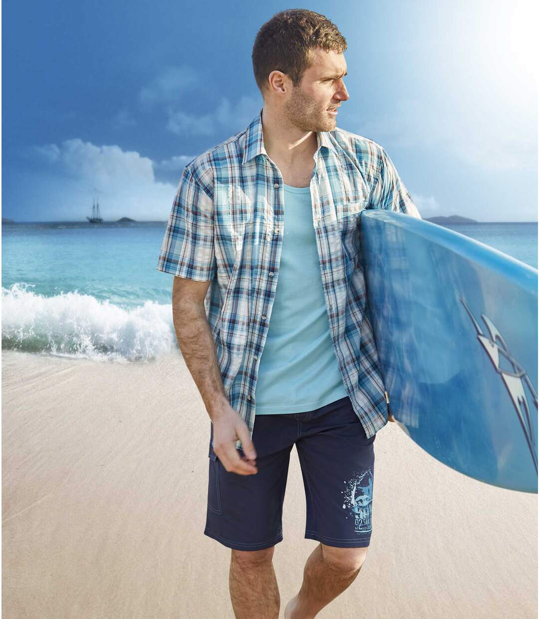 Badeshort Beach im Cargo-Look-2