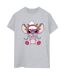 Disney Femmes/Ladies Lilo & Stitch Angel Reindeer Cotton Boyfriend T-Shirt (Gris sportif) - UTBI30548-1