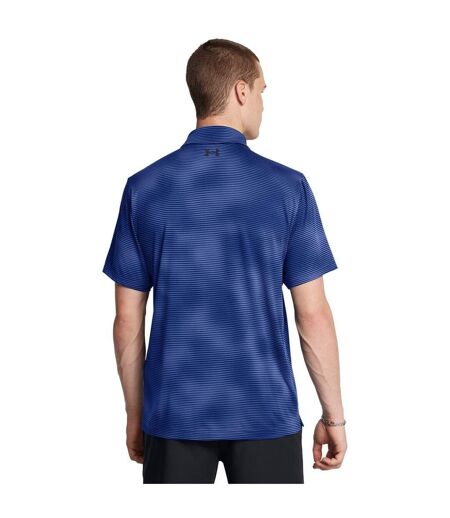 Mens Performance Plain Polo Shirt Blue Under Armour