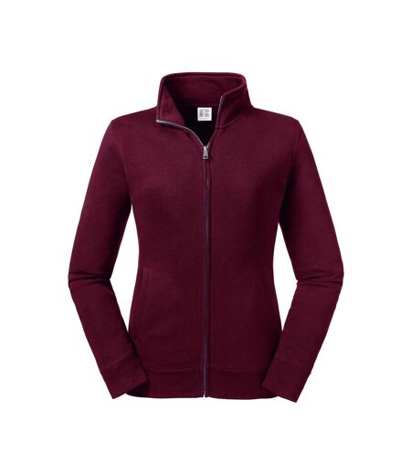 Russell Womens/Ladies Authentic Sweat Jacket (Burgundy) - UTBC4656