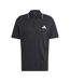 Polo Motif/style 3 Rayures Homme Noir Blanc Adidas-2