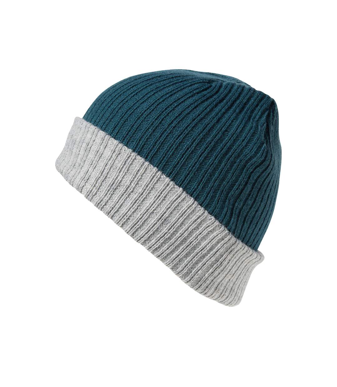 Bonnet adulte bleu sarcelle / gris Result Winter Essentials-1