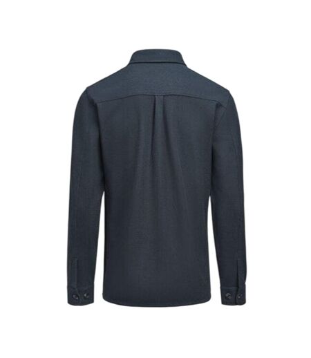 Mens Hicksville Long-sleeved Overshirt Navy James Harvest