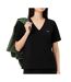 T-Shirt noir femme lacoste relaxed-1