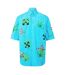 Mens Virgil Leaves Relaxed Fit Shirt Blue Off White-2