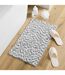 Tapis de Bain Friza 45x75cm Blanc & Gris-5