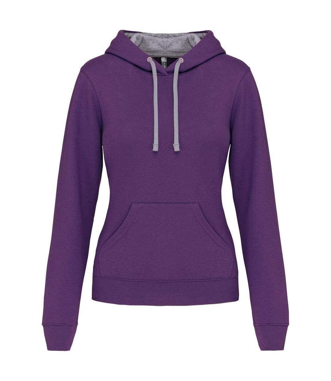 Sweat à capuche contrastée - Femme - K465 - violet et gris