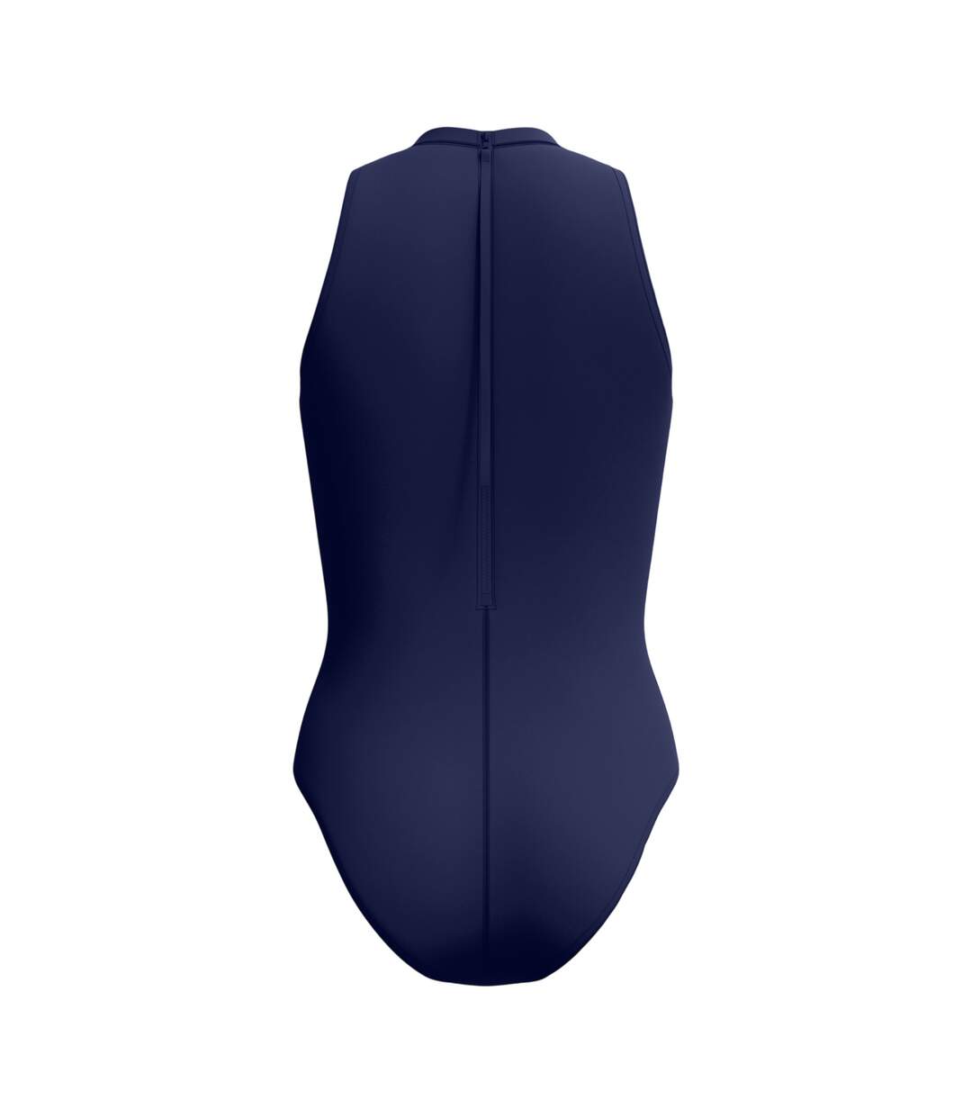 Maillot De Bain 1 Pièce Uni Col Ras-du-cou Hydrasuit Femme Bleu Marine Speedo-3