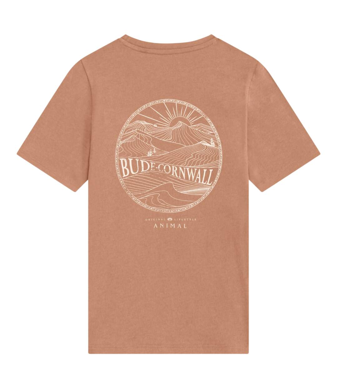 Mens Jacob Cornwall Graphic T-shirt Orange Animal-2