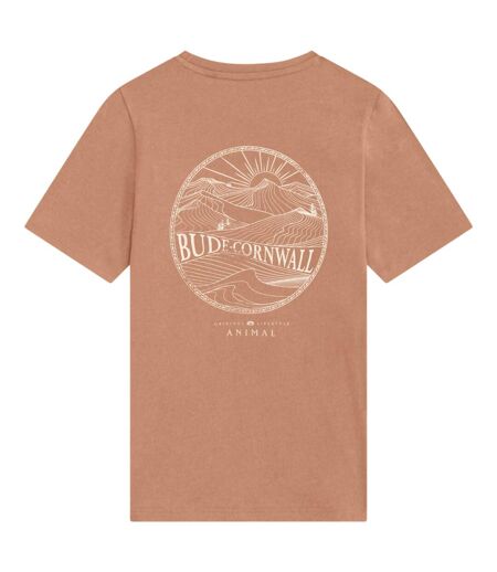 Mens Jacob Cornwall Graphic T-shirt Orange Animal