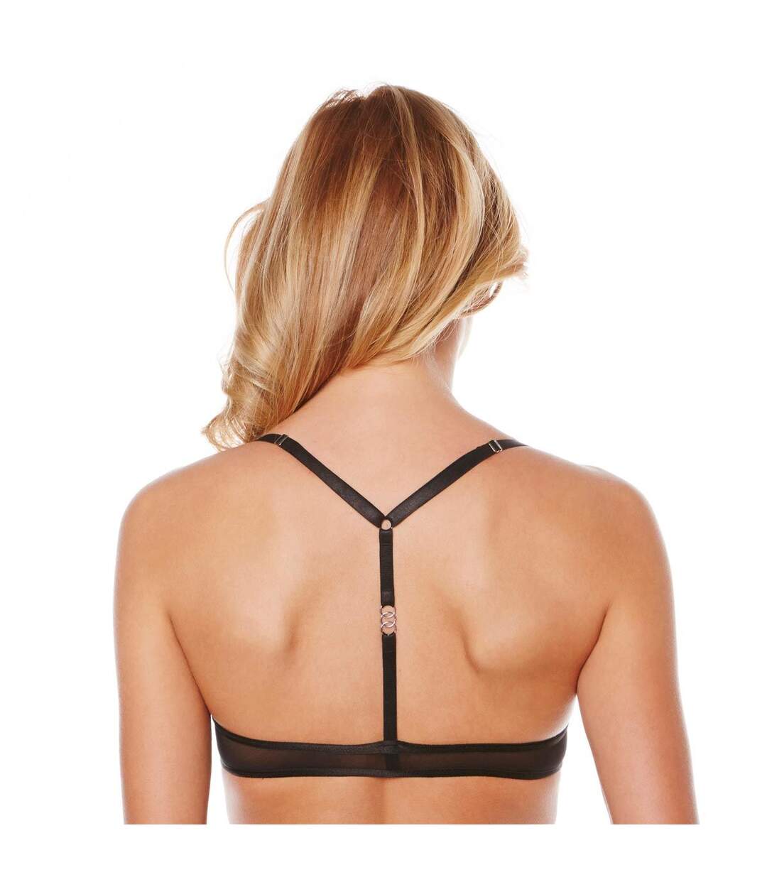 Soutien-gorge push-up ivoire/noir Tentation-4