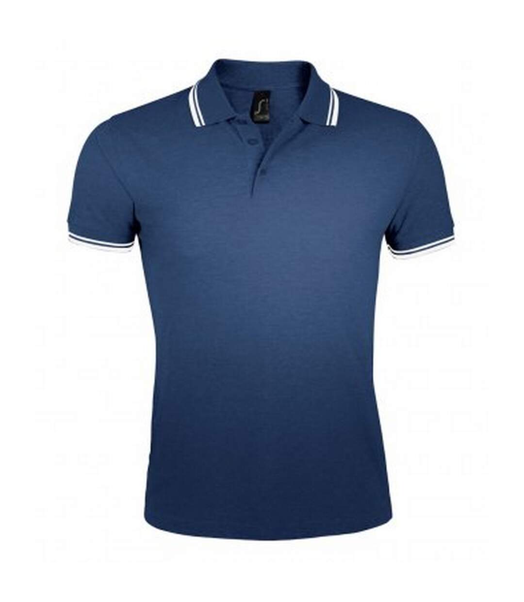 SOLS Mens Pasadena Tipped Short Sleeve Pique Polo Shirt (French Navy/White) - UTPC2431-1