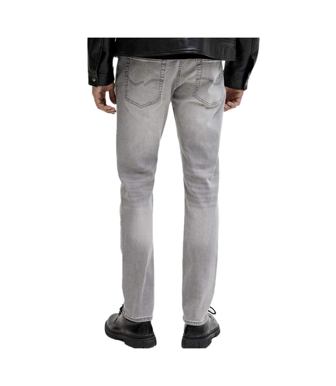 Jean slim gris homme jack & jones glenne-2